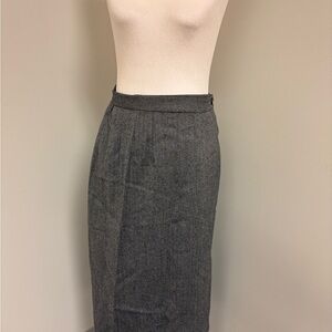 Charcoal Gray Pencil Skirt - Women